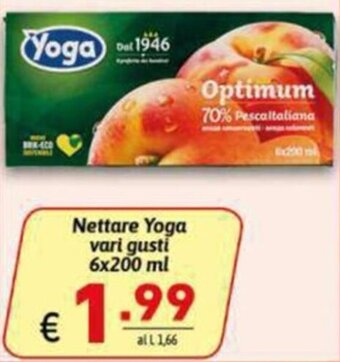 Ipercarni Nettare Yoga vari gusti 6x200 ml offerta