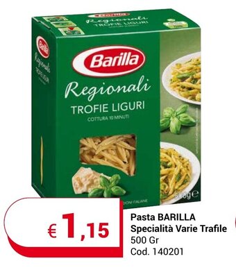 Centro Cash Pasta BARILLA Specialità Varie Trafile 500 Gr offerta