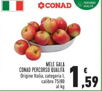 MELE GALA CONAD PERCORSO QUALITÀ Origine Italia, categoria I, calibro 75/80 al kg