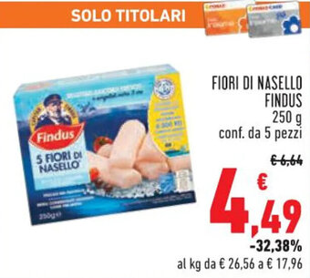 Conad Margherita FIORI DI NASELLO FINDUS conf. da 5 pezzi offerta