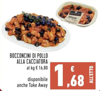 Conad Margherita BOCCONCINI DI POLLO ALLA CACCIATORA al kg offerta