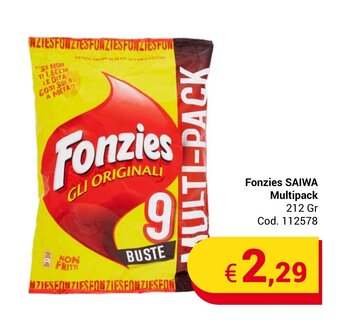 Centro Cash Fonzies SAIWA Multipack 212 Gr offerta