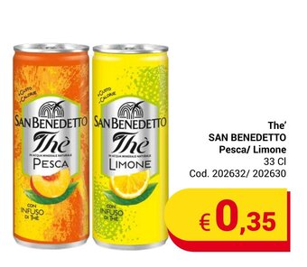 The' SAN BENEDETTO Pesca/ Limone 33 Cl
