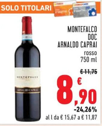MONTEFALCO DOC ARNALDO CAPRAI rosso 750 ml