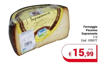 Formaggio Pecorino Supramonte 1/2