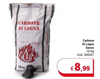 Centro Cash Carbone Di Legna Sacco 10 kg offerta