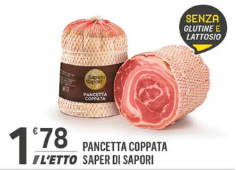 Supermercati Dok PANCETTA COPPATA SAPER DI SAPORI offerta