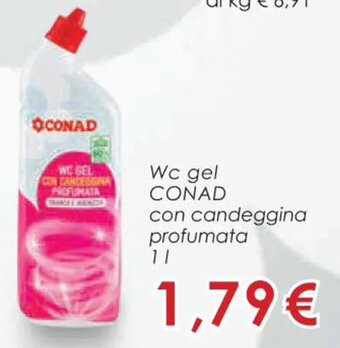 Conad Margherita Wc gel CONAD con candeggina profumata 1 l offerta