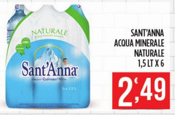 SANT'ANNA ACQUA MINERALE NATURALE 1,5 LT X 6