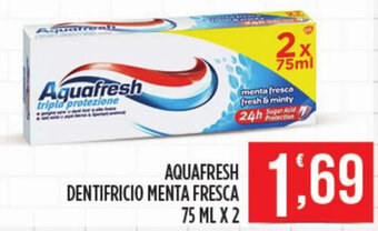 Euroesse AQUAFRESH DENTIFRICIO MENTA FRESCA 75 ML X 2 offerta