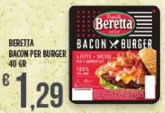Euroesse BERETTA BACON PER BURGER 40 GR offerta
