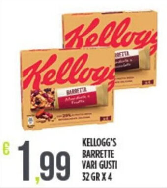 Euroesse KELLOGG'S BARRETTE VARI GUSTI 32 GRX 4 offerta