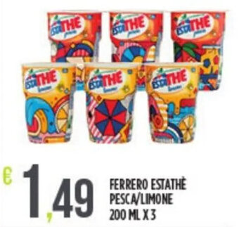 Euroesse FERRERO ESTATHÈ PESCA/LIMONE 200 ML X3 offerta