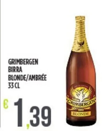 Euroesse GRIMBERGEN BIRRA BLONDE/AMBRÉE 33 CL offerta