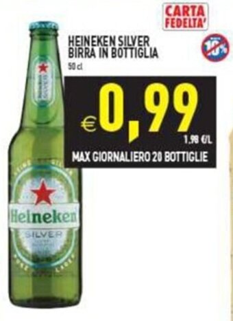 Supermercati Agorà HEINEKEN SILVER BIRRA IN BOTTIGLIA 50 cl offerta