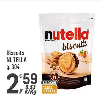 Supermercati Dok Biscuits NUTELLA g. 304 offerta