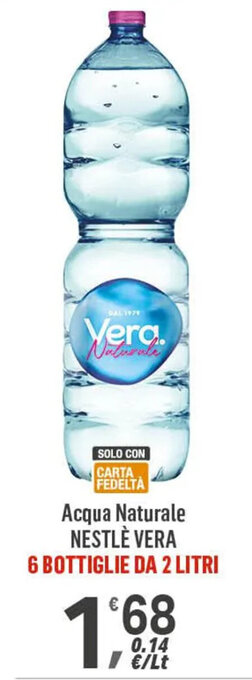 Supermercati Dok Acqua Naturale NESTLÈ VERA 2 Litri offerta