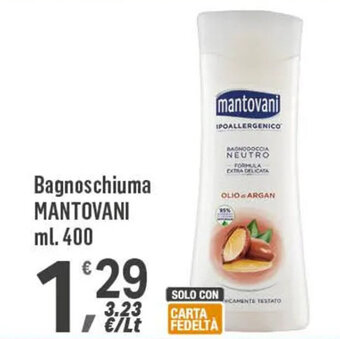 Supermercati Dok Bagnoschiuma MANTOVANI ml. 400 offerta