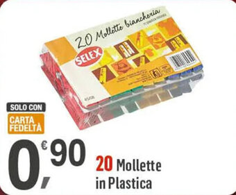 20 Mollette in Plastica