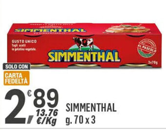 Supermercati Dok SIMMENTHAL g. 70 x 3 offerta