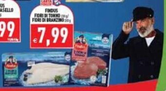 Supermercati Agorà FINDUS FIORI DI TONNO FIORI DI BRANZINO offerta