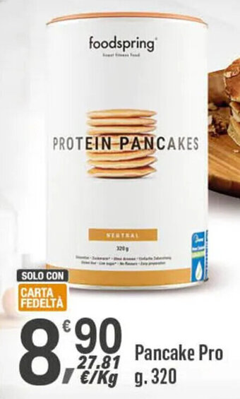 Supermercati Dok foodspring Pancake Pro g. 320 offerta