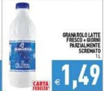 Supermercati Agorà GRANAROLO LATTE FRESCO + GIORNI PARZIALMENTE SCREMATO 1 l offerta