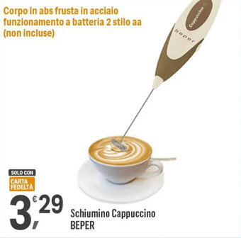 Schiumino Cappuccino BEPER