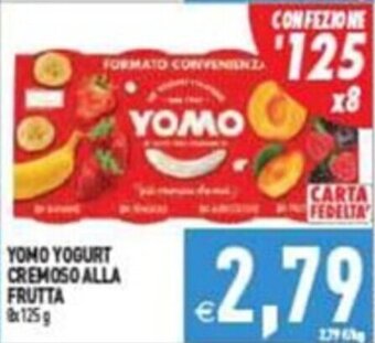 Supermercati Agorà YOMO YOGURT CREMOSO ALLA FRUTTA 125g offerta