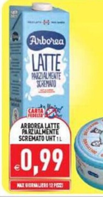 Supermercati Agorà ARBOREA LATTE PARZIALMENTE SCREMATO UHT 1L offerta