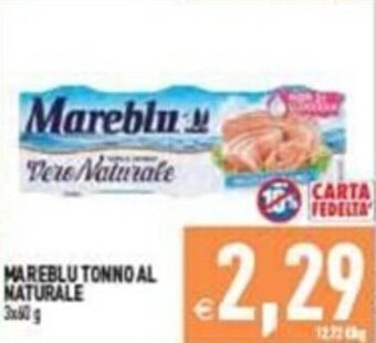 Supermercati Agorà MAREBLU TONNO AL NATURALE 3x60g offerta