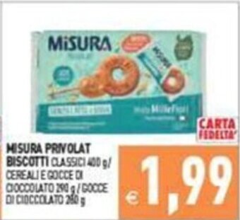 Supermercati Agorà MISURA PRIVOLAT BISCOTTI CLASSICI 400 g offerta