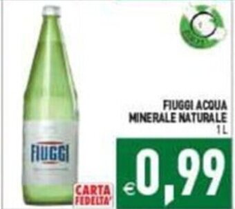 Supermercati Agorà FIUGGI ACQUA MINERALE NATURALE 1L offerta