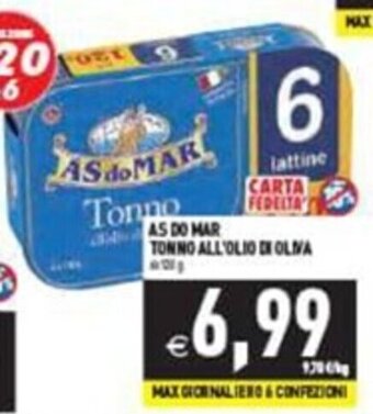 AS DO MAR TONNO ALL'OLIO OLIVA