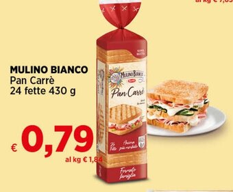 In Coop MULINO BIANCO Pan Carrè 24 fette 430 g offerta
