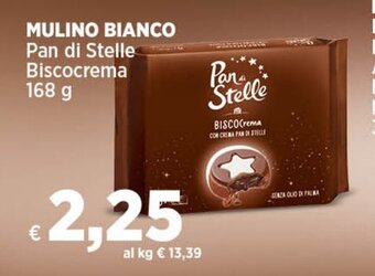 In Coop MULINO BIANCO Pan di Stelle Biscocrema 168 g offerta