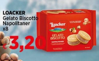 In Coop LOACKER Gelato Biscotto Napolitaner x8 offerta