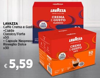 In Coop LAVAZZA Caffè Crema e Gusto Cialde Classico/Forte x50 offerta
