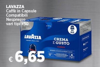 In Coop LAVAZZA Caffè in Capsule Compatibili Nespresso vari tipi x30 offerta