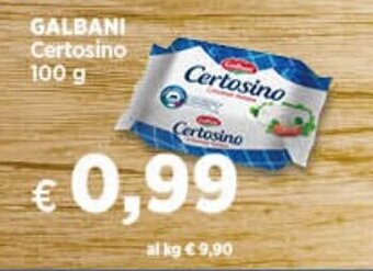 In Coop GALBANI Certosino 100 g offerta