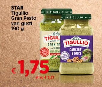 In Coop STAR Tigullio Gran Pesto vari gusti 190 g offerta