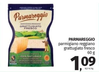PARMAREGGIO parmigiano reggiano grattugiato fresco 60 g