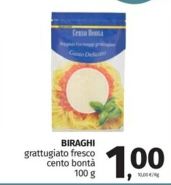 Superstore Pam BIRAGHI grattugiato fresco cento bontà 100 g offerta