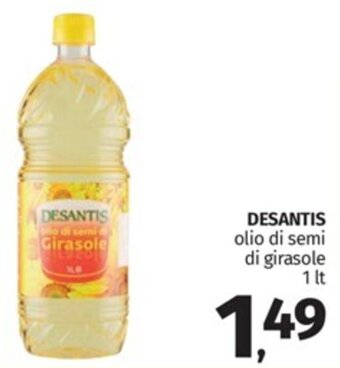 DESANTIS olio di semi di girasole 1 lt