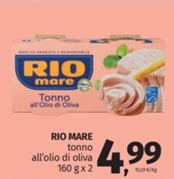 Superstore Pam RIO MARE tonno all'olio di oliva 160 g x 2 offerta