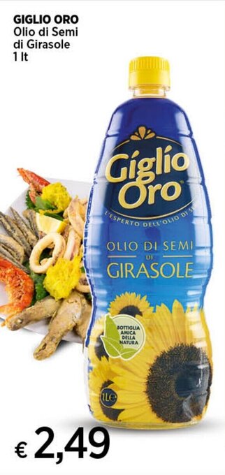 In Coop GIGLIO ORO Olio di Semi di Girasole 1 It offerta