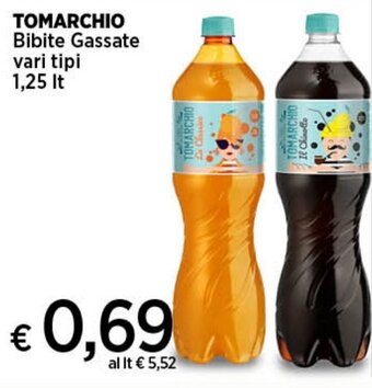 In Coop TOMARCHIO Bibite Gassate vari tipi 1,25 It offerta