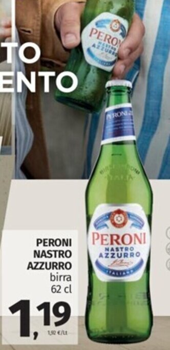 PERONI NASTRO AZZURRO birra 62 cl