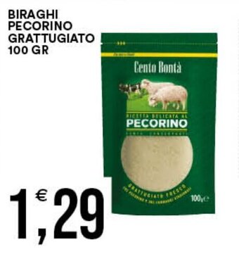 Premium Cash&Carry BIRAGHI PECORINO GRATTUGIATO 100 GR offerta