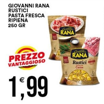 Premium Cash&Carry GIOVANNI RANA RUSTICI PASTA FRESCA RIPIENA 250 GR offerta